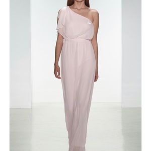 One Shoulder Amsale Bridesmaid Dress